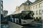 (072'802) - AAR bus+bahn, Aarau - Nr. 162/AG 307'187 - Scania/Hess am 27. November 2004 beim Bahnhof Aarau