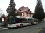 (131'613) - AAR bus+bahn, Aarau - Nr. 166/AG 435'166 - Scania/Hess am 15. Dezember 2010 beim Bahnhof Aarau