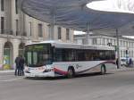 (158'600) - AAR bus+bahn, Aarau - Nr. 157/AG 441'157 - Scania/Hess am 4. Februar 2015 beim Bahnhof Aarau
