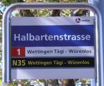 (290'244) - A-welle-Haltestelle - Wettingen, Halbartenstrasse - am 15.