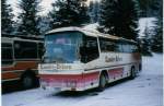 (029'023) - Kander-Reisen, Frutigen - Nr. 3/BE 66'132 - Neoplan am 12. Januar 1999 in Adelboden, Unter dem Birg