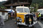 (289'913) - Blaser, Unterseen - BE 105'053 - Saurer/T�scher (ex Gessinger, Bad Tagaz) am 26. Juli 2026 in Adelboden, Dorfstrasse