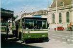(019'103) - SVB Bern - Nr. 48 - FBW/Hess Gelenktrolleybus am 5. September 1997 beim Bahnhof Bern