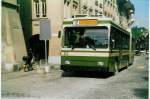 (019'114) - SVB Bern - Nr. 63 - Volvo/R&J Gelenktrolleybus am 5. September 1997 in Bern, Rathaus