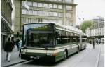 (027'308) - SVB Bern - Nr. 7 - NAW/Hess Gelenktrolleybus am 10. Oktober 1998 beim Bahnhof Bern