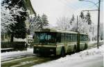 (029'307) - SVB Bern - Nr. 35 - FBW/R&J Gelenktrolleybus am 10. Februar 1999 in Bern, Statthalterstrasse