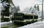 (029'308) - SVB Bern - Nr. 4 - NAW/Hess Gelenktrolleybus am 10. Februar 1999 in Bern, Statthalterstrasse