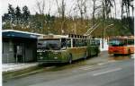 (029'403) - SVB Bern - Nr. 38 - FBW/R&J Gelenktrolleybus am 16. Februar 1999 in Bern, Bmpliz
