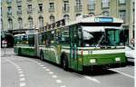 (039'717) - SVB Bern - Nr. 56 - FBW/Hess Gelenktrolleybus am 14. Mrz 2000 beim Bahnhof Bern