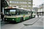 (039'728) - SVB Bern - Nr. 49 - FBW/R&J Gelenktrolleybus am 14. Mrz 2000 beim Bahnhof Bern
