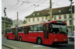 (065'931) - Bernmobil, Bern - Nr. 57 - FBW/Hess Gelenktrolleybus am 8. Mrz 2004 beim Bahnhof Bern
