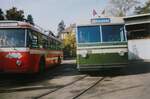 Bern/861463/27618-m---aus-dem-archiv-svb (27'618-M) - Aus dem Archiv: SVB Bern (TVB) - Nr. 28 - FBW/SWS-R&J Gelenktrolleybus am 10. Oktober 1998 in Bern, Burgernziel 