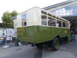 Bern/863653/266964---svb-bern-bernmobil-historique (266'964) - SVB Bern (Bernmobil historique) - Nr. 5/BE 29'005 - Saurer am 14. September 2024 in Bern, Garage Europaplatz