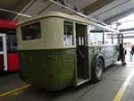 Bern/863713/266976---svb-bern-bernmobil-historique (266'976) - SVB Bern (Bernmobil historique) - Nr. 7 - Saurer/R&Str. am 14. September 2024 in Bern, Garage Europapark