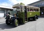 (266'990) - SVB Bern (Bernmobil historique) - Nr. 5/BE 29'005 - Saurer am 14. September 2024 in Bern, Garage Europaplatz