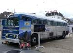 (267'954) - Greyhoundbus, Murten - FR 71'948 - GMC (ex Wooster, Zrich; ex Northland Greyhound Lines, USA-Minneapolis Nr. N796) am 11. Oktober 2024 in Biel, Zentralplatz