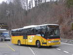 (224'120) - PostAuto Bern - BE 401'465 - Setra (ex AVG Meiringen Nr. 65) am 13. Mrz 2021 auf dem Brnigpass
