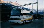 (029'130) - Kander-Reisen, Frutigen - Nr. 2/BE 63'041 - Setra am 17. Januar 1999 beim Bahnhof Frutigen