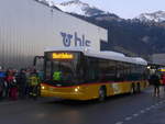 (213'457) - Steiner, Messen - SO 20'143 - Scania/Hess (ex SO 136'226) am 11. Januar 2020 beim Bahnhof Frutigen
