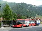AFA Adelboden/818655/251841---afa-adelboden---nr (251'841) - AFA Adelboden - Nr. 28/BE 43'089 - Mercedes am 21. Juni 2023 beim Bahnhof Frutigen