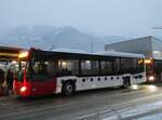 (270'824) - TPF Fribourg (Wieland 77) - Nr. 613/FR 300'242 - Mercedes am 11. Januar 2025 beim Bahnhof Frutigen