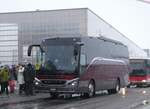 (270'897) - Engeloch, Riggisberg - BE 40'370 - Setra am 11. Januar 2025 beim Bahnhof Frutigen