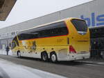 (270'914) - Tschannen, Zofingen - Nr. 22/AG 6803/PID 4706 - Neoplan (ex PostAuto Graubnden) am 11. Januar 2025 beim Bahnhof Frutigen