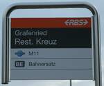 (240'867) - RBS-Haltestellenschild - Grafenried, Rest.