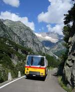 FBW/889446/277393---lambach-gommiswald---nw (277'393) - Lambach, Gommiswald - NW 24'301 - FBW/Eggli (ex Tanner+Lambach, Reigoldswil; ex Lambach, Rieden; ex Meier, Gr�t; ex AVG Grindelwald Nr. 13; ex P 24'182) am 1. Juli 2025 auf der alten Grimselstrasse