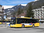 (272'183) - GrindelwaldBus, Grindelwald - Nr. 20/BE 349'361 - MAN/G�ppel am 17. Februar 2025 beim Bahnhof Grindelwald
