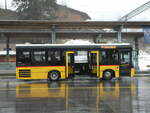 Gstaad/802248/245071---postauto-bern---nr (245'071) - PostAuto Bern - Nr. 11'113/BE 745'481/PID 11'113 - Solaris (ex Nr. 481) am 15. Januar 2023 beim Bahnhof Gstaad
