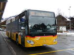 (270'697) - PostAuto Bern - BE 707'943/PID 11'857 - Mercedes (ex PostAuto Bern BE 538'988; ex PostAuto Bern - BE 707'943/PID 11'857 - Mercedes (ex Kbli, Gstaad; ex PostAuto Bern BE 538'988; ex PostAuto Bern BE 653'386) am 6. Januar 2025 beim Bahnhof Gstaad