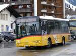 (270'703) - PostAuto Bern - Nr. 11'113/BE 745'481/PID 11'113 - Solaris (ex Nr. 481) am 6. Januar 2025 beim Bahnhof Gstaad