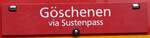 Innertkirchen/863471/266900---routentafel---goeschenen-via (266'900) - Routentafel - Gschenen via Sustenpass - am 10. September 2024 in Innertkirchen, Tankstelle Feuz