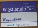 Innertkirchen/864647/267450---engstlenalp-bus-haltestellenschild---innertkirchen-wagenkehr (267'450) - Engstlenalp-Bus-Haltestellenschild - Innertkirchen, Wagenkehr - am 22. September 2024