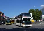 (265'639) - Zelic, Schmerikon - SG 301'148 - Setra am 13. August 2024 beim Bahnhof Interlaken Ost