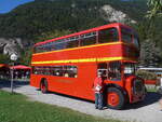 Interlaken/863216/209872---londonbus-holziken---lodekka (209'872) - Londonbus, Holziken - Lodekka (ex Londonbus) am 29. September 2019 in Interlaken, Hhematte