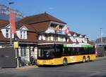 (272'242) - PostAuto Bern - BE 718'991/PID 10'526 - MAN am 18. Februar 2025 beim Bahnhof Interlaken Ost