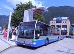 (290'088) - PostAuto Bern - BE 539'370/POD 12'421 - Mercedes (ex PostAuto Nordschweiz; ex TPL Lugano Nr. 405) am 3. August 2026 beim Bahnhof Interlaken West