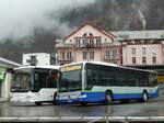 (257'331) - Intertours, Domdidier - Nr. 485/FR 300'485 - Mercedes (ex TPL Lugano Nr. 303) am 1. Dezember 2023 beim Bahnhof Meiringen