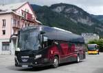 Meiringen/861078/265997---aus-bosnienherzegowina-koal-travel-banja (265'997) - Aus Bosnien&Herzegowina: Koal-Travel, Banja Luka -PO AN-793 - Scania/Higer am 19. August 2024 beim Bahnhof Meiringen (slowenisches Kennzeichen)