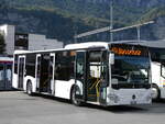 Meiringen/864600/267438---koch-giswil---ow (267'438) - Koch, Giswil - OW 27'005 - Mercedes (ex Wiener Linien, A-Wien Nr. 8121) am 22. September 2024 beim Bahnhof Meiringen