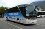 (281'530) - Flck, Brienz - BE 170'009 - Setra am 16. Oktober 2025 in Meiringen, Postautostation