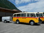 (237'603) - Schmid, Th�rishaus - Nr. 3/BE 26'760 - Saurer/Gangloff (ex Geiger, Adelboden Nr. 3) am 26. Juni 2022 in M�lenen, Kanderarena