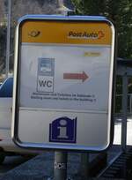 (286'013) - PostAuto-Warteraum und Toiletten im Geb�ude am 7.