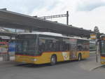 (216'195) - PostAuto Bern - BE 653'385 - Mercedes am 17. April 2020 beim Bahnhof Spiez