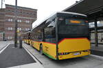 (283'246) - PostAuto Bern - BE 862'367/PID 12'281 - eSolaris am 16. Dezember 2025 beim Bahnhof Spiez