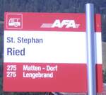 (289'994) - AFA-Haltestellenschild - St.
