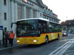 (146'282) - PostAuto Bern - BE 615'595 - Mercedes (ex Nr. 532; ex P 25'235) am 8. August 2013 beim Bahnhof Thun