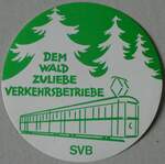 (233'582) - SVB-Kleber dem Wald zuliebe am 9.